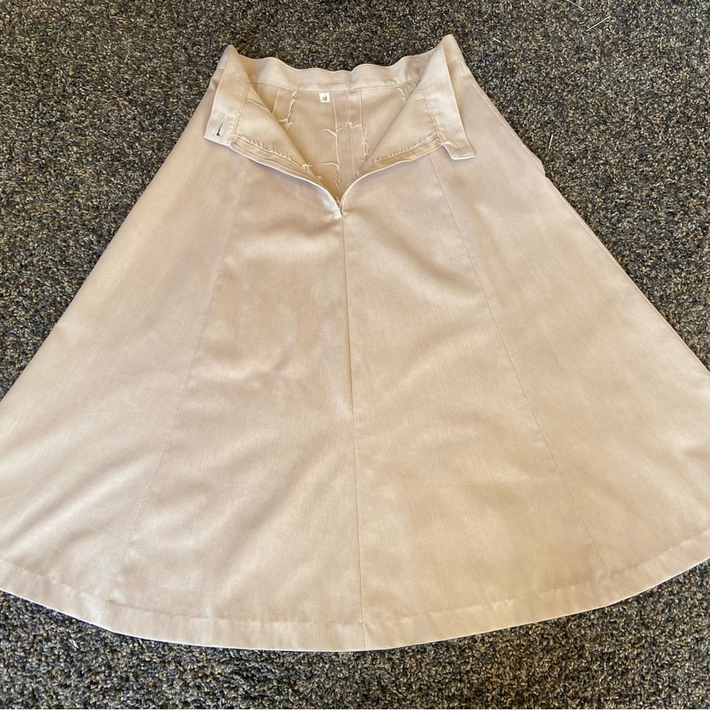 Vintage 1970s Two Piece Skirt & Vest Set - Picture 5 of 6